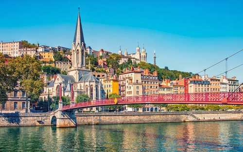 Lyon Fourvière open-top sightseeing bus